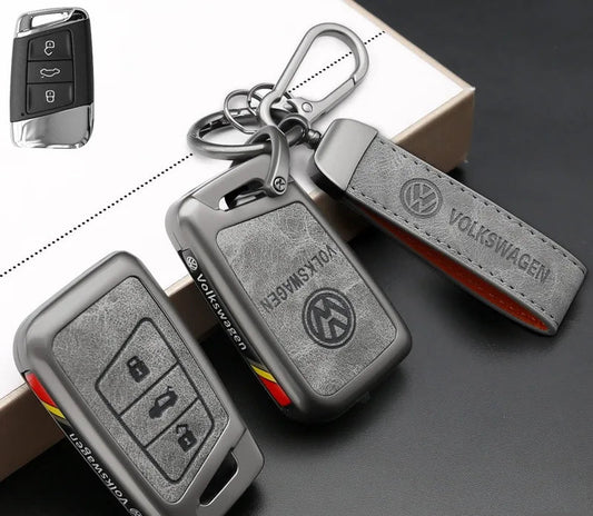 Volkswagen – Leather Alloy Car Remote Key Case
