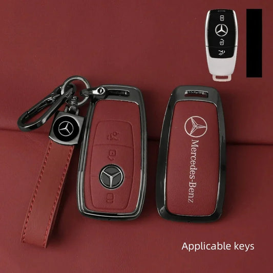 Mercedes Benz – Zinc Alloy & Leather Car Key Case