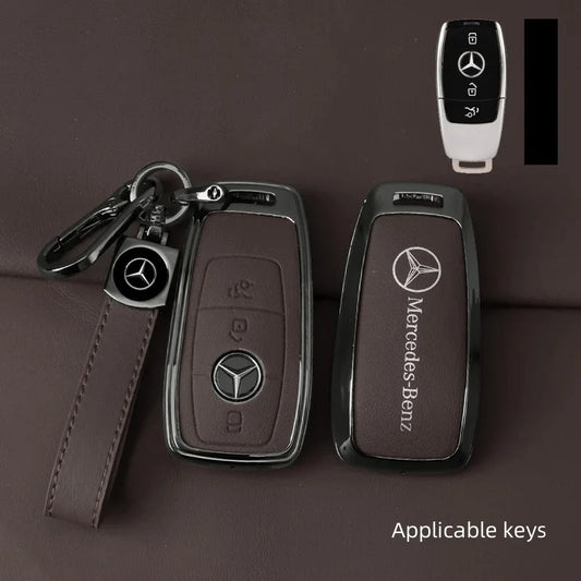 Mercedes Benz – Zinc Alloy & Leather Car Key Case