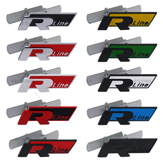 Volkswagen – 3D Metal R Line Badge Front Grill Emblem