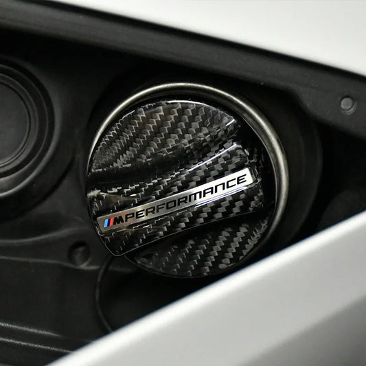 BMW E/F/G‑Series Models Carbon Fiber Fuel Tank Cap Cover - DeutschMods