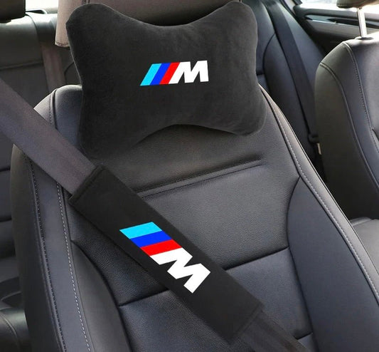 BMW Universal Fit M Seat Belt Pads & Pillows - DeutschMods