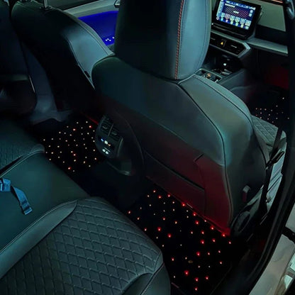 LED Illuminated Floor Mats – Universal Fiber Optic Starry Sky Set (4Pcs) - DeutschMods